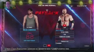 Dean Ambrose vs Shaymus wwe 2k18