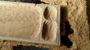 Поднос для шашлыка из бука.