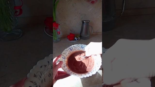 Шоколадный бисквит #веган #бисквит #вкусно #shorts смотреть онлайн