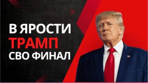 Трамп в ЯРОСТИ! Зеленский отбился от рук! СВО закончится через полгода.Путин ДЕЛАЕТ СВОЁ ДЕЛО!