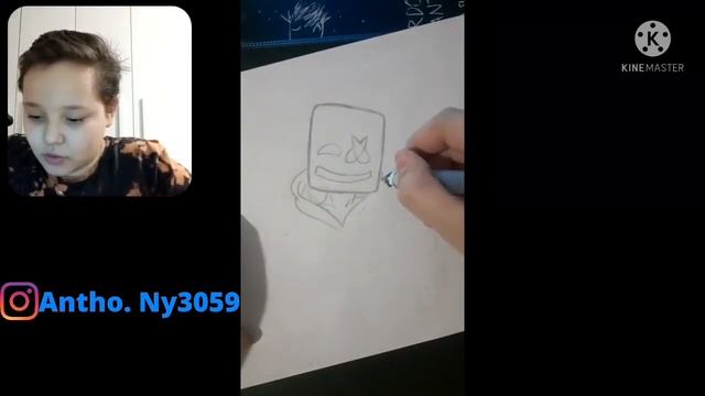 Como desenhar o DJ marshmello смотреть онлайн