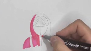 Как нарисовать игра в кальмара