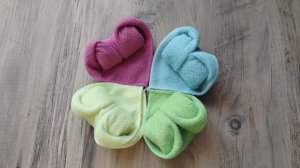 Как свернуть полотенце и салфетку в форме сердца