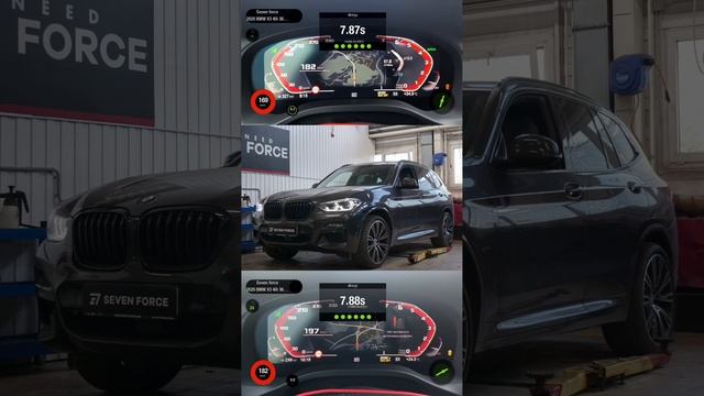 До/после stage 1 на BMW X3 M40i