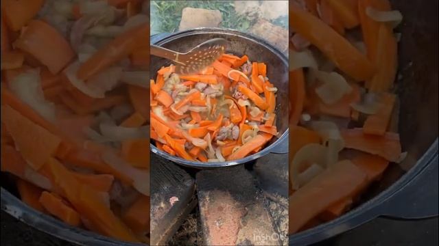 #плов #мясо #огонь #готовимнаприроде #мужскаякухня #сибирь #омск #top #shortvideo #еда #еданаогне ✅