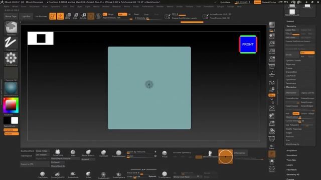 How to Apply alpha in Zbrush by Mask