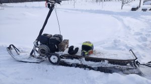 Снегокаты -  по зимнему лесу за дровами, увезут ли?