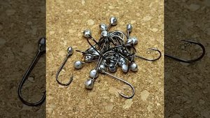 крючки с напайкой для мушек, микроджиг, джиг-головки