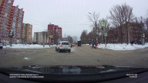 8 января 2025 г. ДТП г. Пермь, перекресток Б.Гагарина и Макаренко