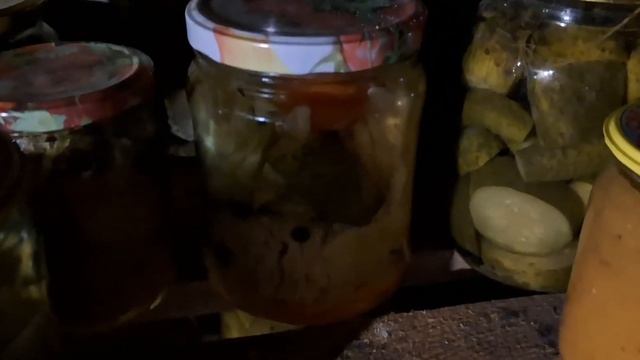 ОБЗОР деревенкого ПОДПОЛА С ЗАГОТОВКАМИ 🍎🍒🍓🍅🌶🥬🧅🧄🍄🟫 #деревня #заготовкиназиму #деревенскиедела