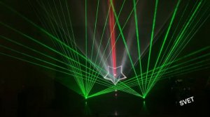 Лазерное шоу на Юбилей 100 лет школы п. Цементный