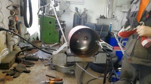 Газовый горн, плавильня из фреонового баллона своими руками.
