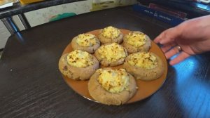 Ржаные ватрушки с картофелем и луком