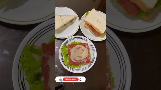 Ham Lettuce Cheese Sandwich | See description for ingredients |Short смотреть онлайн