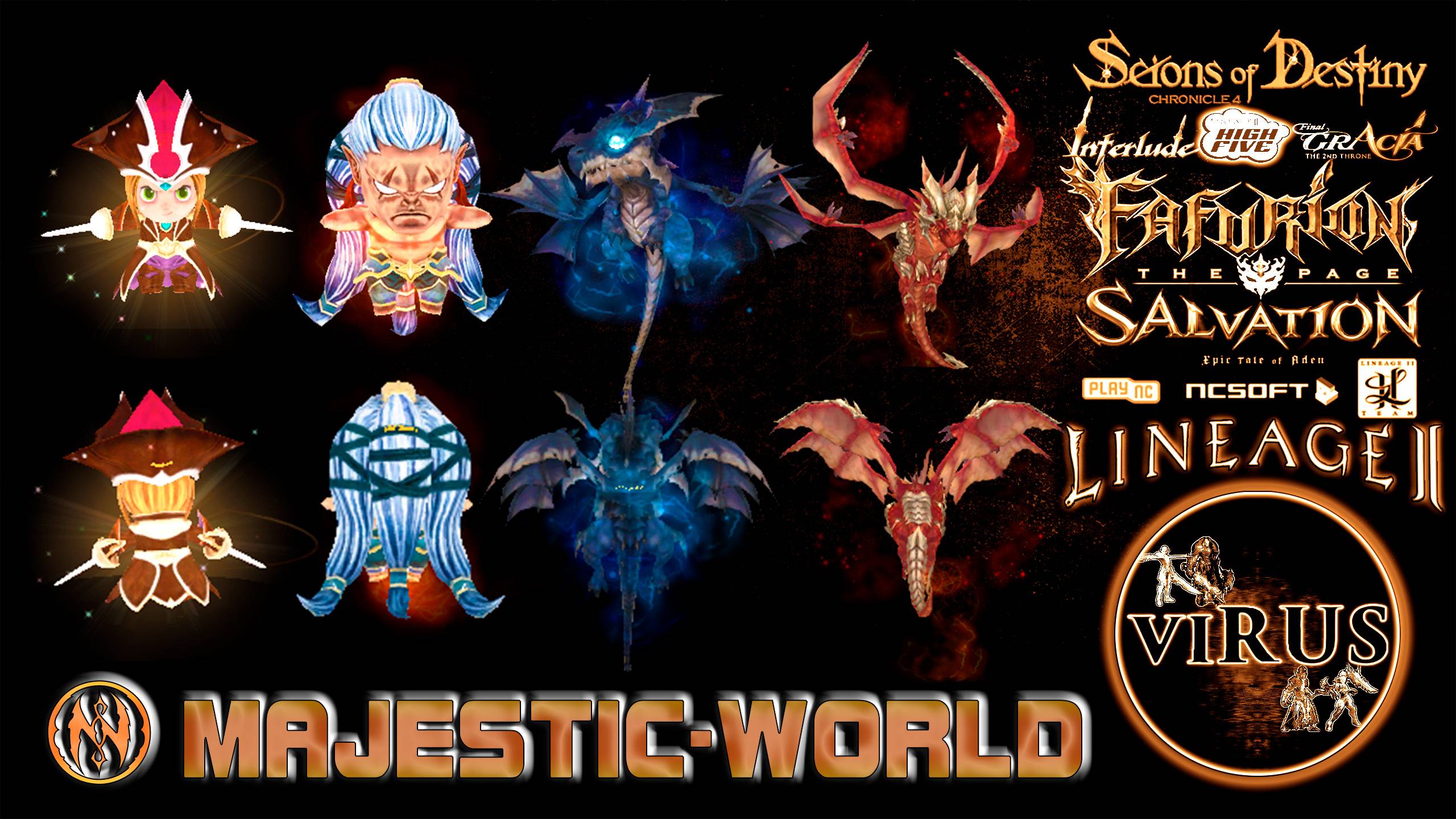 New Agathions for the www.L2Majestic.Com server. Lineage II-Classic ◄√i®uS►