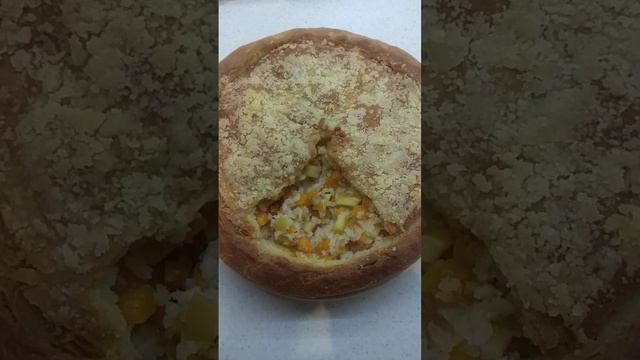 Вкусный пирог с тыквой рисом и яблоками ☀️🎃🍏🔥😋