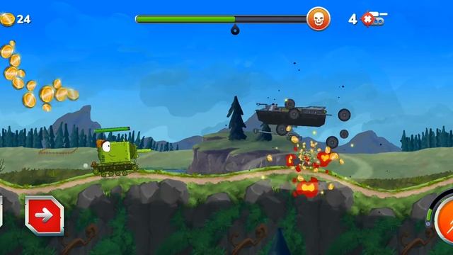 КВ челябинский против Штурм Маус - Мультики про танки смотреть онлайн