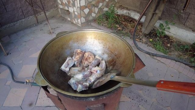Готовим плов по казахский)\ Плов