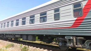 2ТЭ116У-0235 с пассажирским составом следует по расписанию Ейск-Москва.