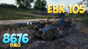 EBR 105 - 4 Фрагов 8.6K Урона - Горящие колёса! - Мир Танков