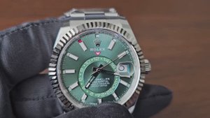 Rolex Sky-Dweller 42mm Steel and White gold 336934-0001 Mint Green