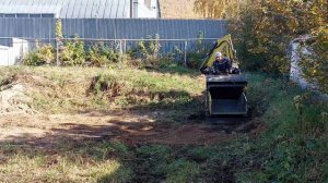 мири-трактор «ТЭ-1000» Первый выезд, первые работы!