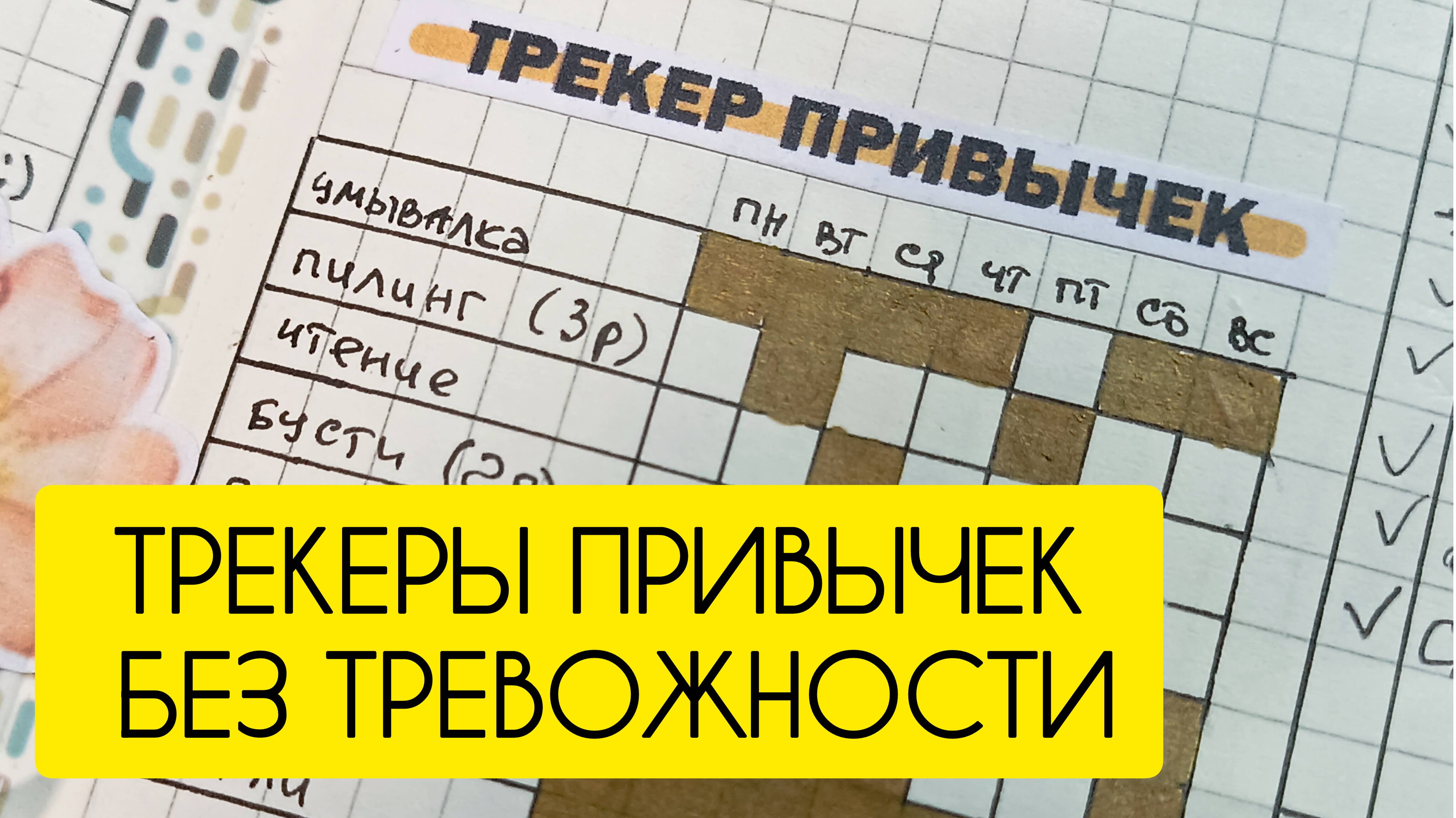 Трекеры привычек и дел. Как ими пользоваться, чтобы не угнетать себя? #трекер #планирование