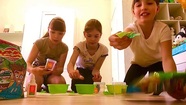 Слайм чипсы челлендж!!! Получились классные слаймы!!! ЗАВОДНЫЕ ДЕВОЧКИ