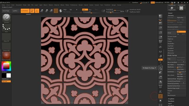 j-DESIGN.PRO Создание бесшовного 3d паттерна в Рино и Зибраш .  3d pattern in Rhinoceros and Zbrush