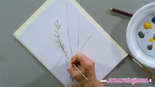Come dipinfere il rametto di mimosa - chalk by Lara Vella смотреть онлайн