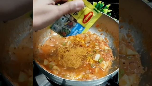 #shorts One Pot Meal | Desi Style Maggi With Pasta #youtubeshorts #maggipasta #onepotmealrecipe