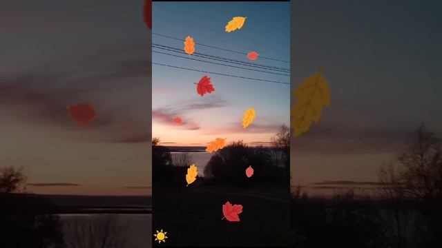 Красивый закат. Урицкие дачи. Энгельс