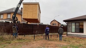 Фундамент для бытовки и установка бытовки за 1 день