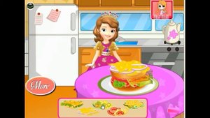 МУЛЬТФИЛЬМЫ ДЛЯ ДЕВОЧЕК. СОФИЯ ПРЕКРАСНАЯ.ПРИНЦЕССА СОФИЯ ГОТОВИТ ГАМБУРГЕР .