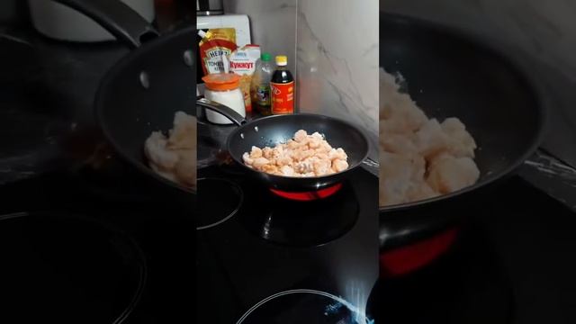 Рис в кисло сладком соусе #курица#домашняяеда