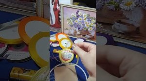 Вышивка лентами для начинающих.Как закрепить ленту.