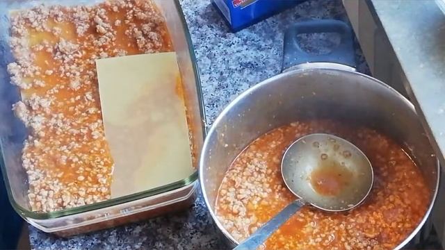 Пожар в доме. Лазанья за считанные минуты. Lasagne schnell und lecker.