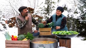 Уютная Зимняя Кухня | Приготовление Мясной Чорбы Долмы