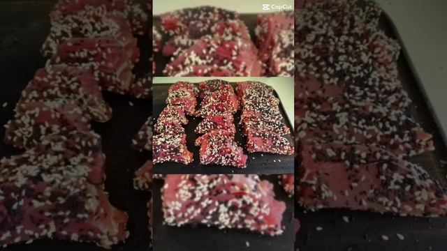 Pan Fry Fresh Tuna with Black and White Sesame seeds#shorts #easy #homemade #fish смотреть онлайн