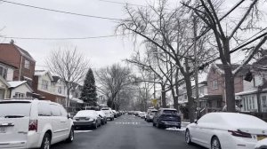 🗽 Нью-Йорк - снег в Бруклине (2025) 4K
