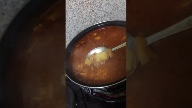 Томатный харчо для Илюши #харчо #с свиной рисом и картошкой#классический харчо ￼ #любимому мужчине