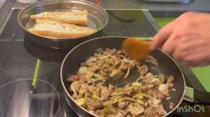 запеченный багет с печенью 
багет в духовкефранцузский багет