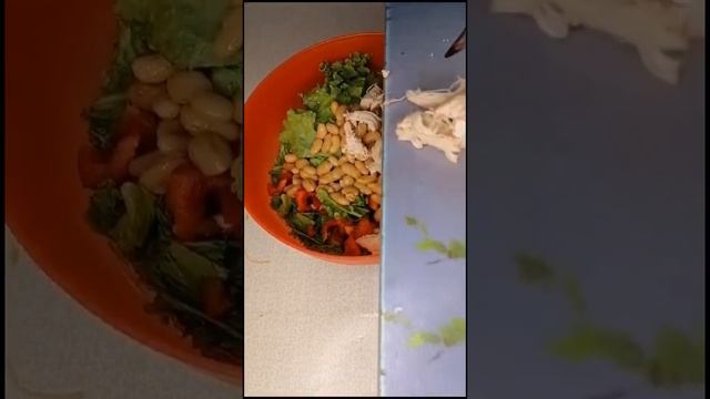 ПП Салат с фасолью и курицей |  #ппрецепты