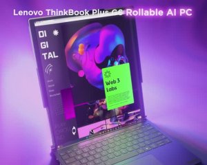 Lenovo ThinkBook Plus Gen 6 — первый в мире ноутбук с растягивающимся дисплеем
