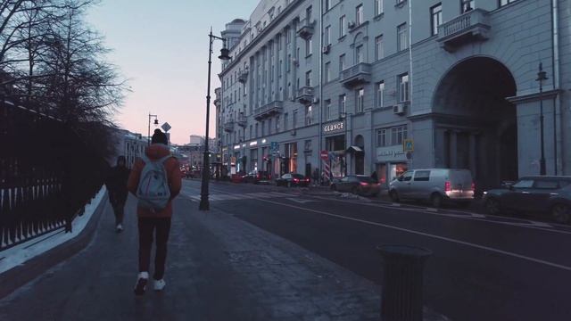 4K Walking in Cold Moscow (Ambient City Sounds) - Part 1/2 смотреть онлайн