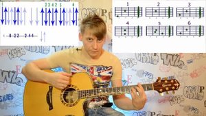 30 урок, ГРУППА КРОВИ -Кино(разбор) для начинающих с нуля. Учимся играть сложные ритмы.