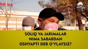 SO`ROVNOMA - SOLIQ VA JARIMALAR HAQIDA