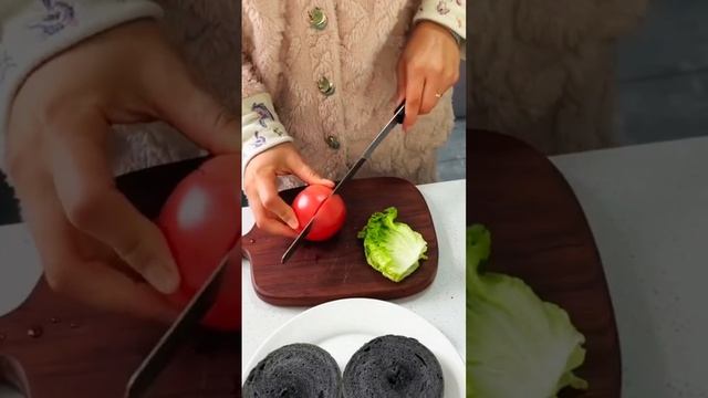 Bamboo Charcoal Bagel Sandwich, Cheese Mushroom, Latte Vlog Day #shorts #vlog #cooking #amazing смотреть онлайн