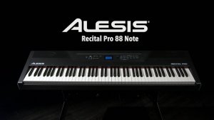 Alesis Recital Pro 88 Note Digital Piano | Gear4music demo