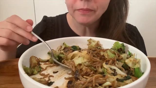 ASMR SOBA NOODLES WITH VEGGIES AND TERIYAKI SAUCE (NO TALKING), EATING SOUNDS ASMRfood